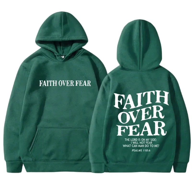 FAITH OVER FEAR PULL-OVER HOODIE
