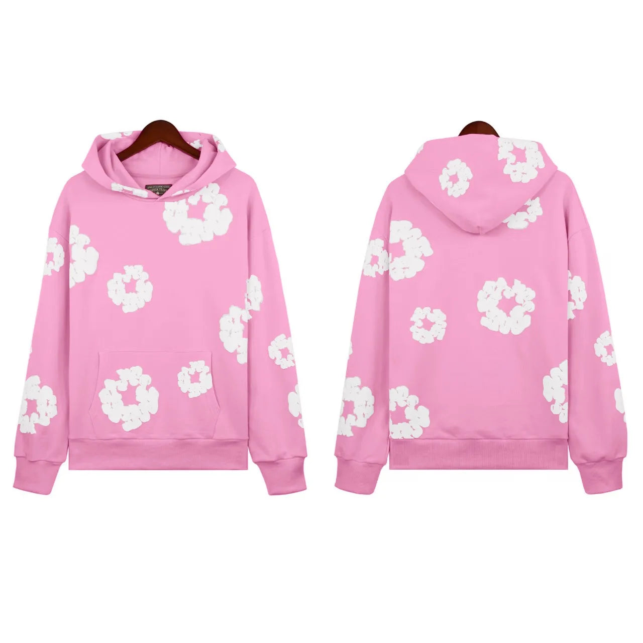 DENIM TEARS Floral Hoodie Slim Fit Pullover Hoodie