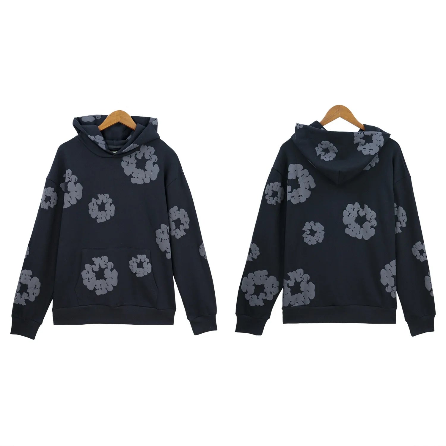 DENIM TEARS Floral Hoodie Slim Fit Pullover Hoodie