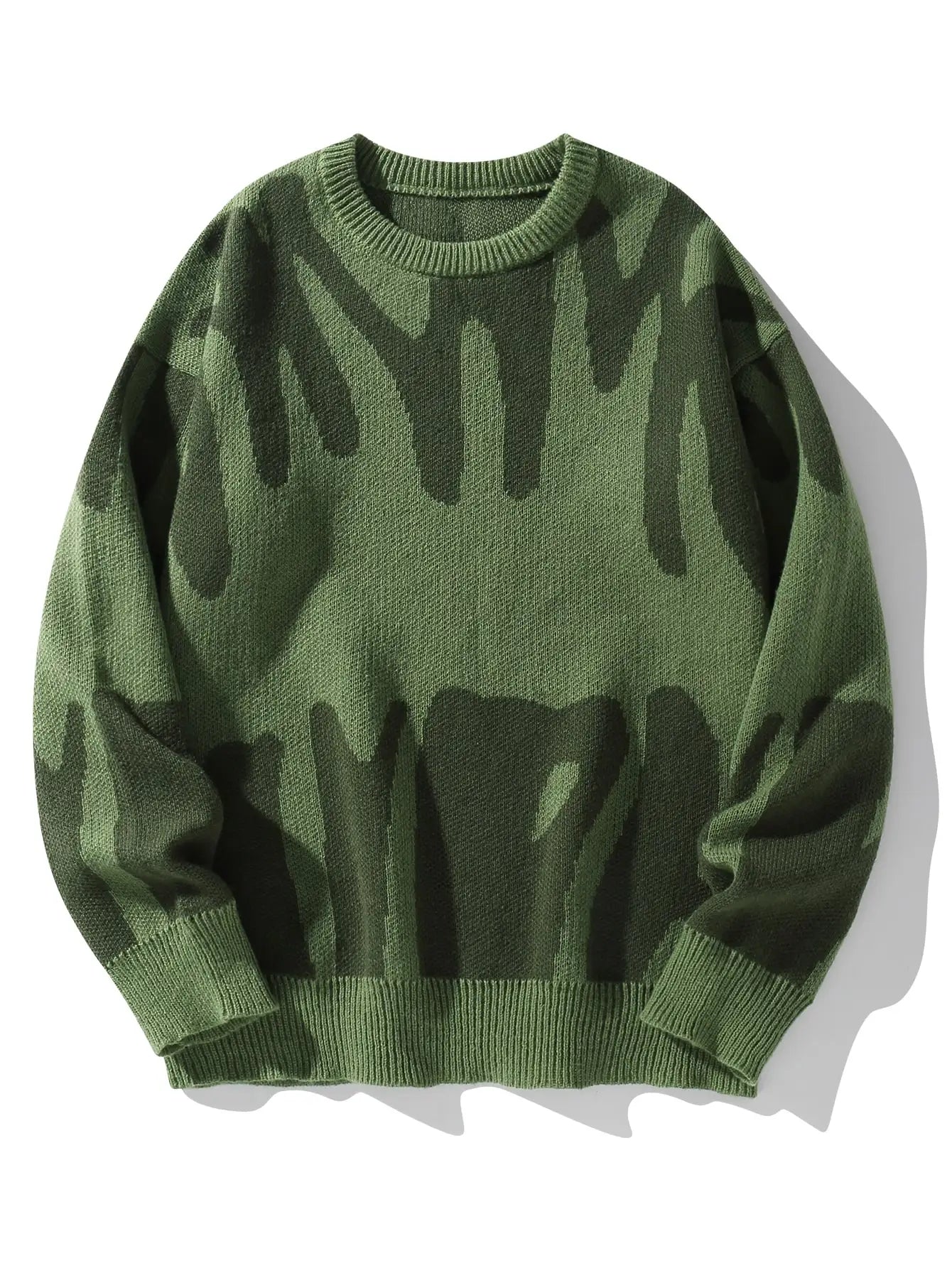 DARK GRAPHIC KNIT SWEATER