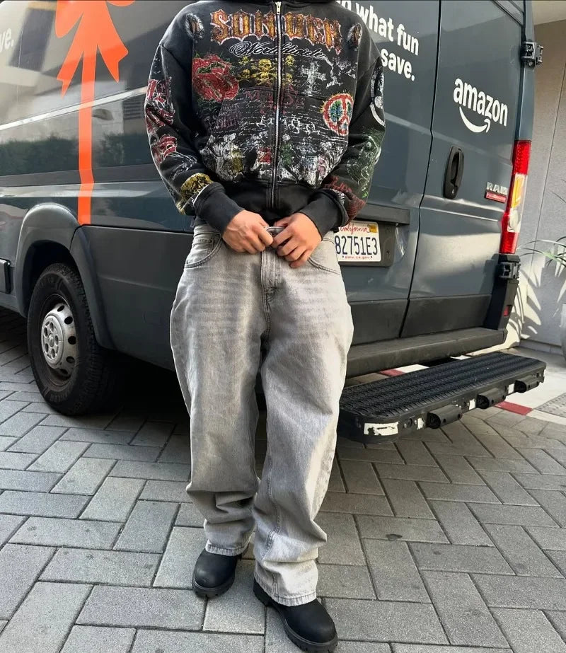 DARK VINTAGE MULTI-GRAPHIC HOODIE