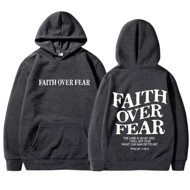 FAITH OVER FEAR PULL-OVER HOODIE