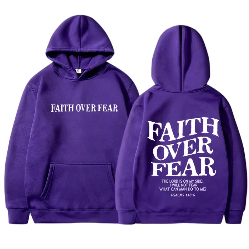 FAITH OVER FEAR PULL-OVER HOODIE