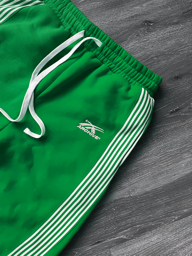 Archive Y2K Gray Tactical Joggers | Green