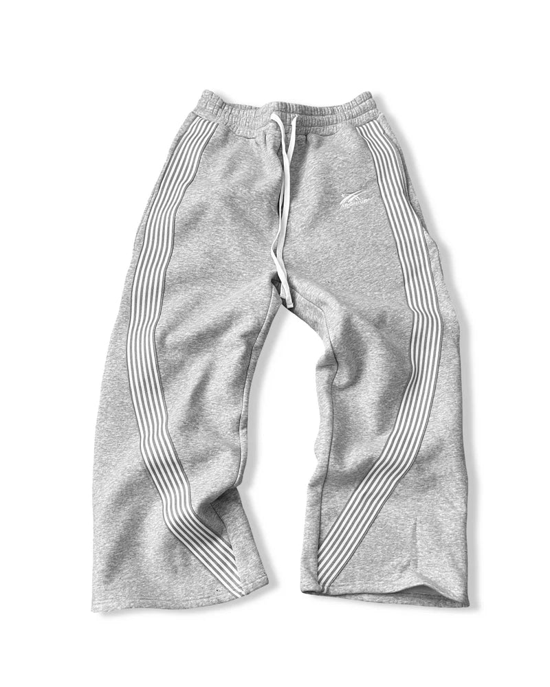 Archive Y2K Gray Tactical Joggers | White
